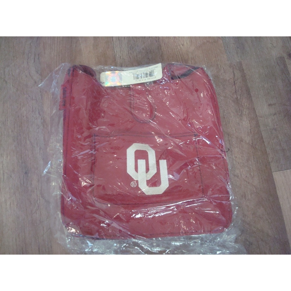OKLAHOMA SOONERS    10X10 Game Day Purse Pouch  BAG HANDBAG TOTE HAND‎ VINTAGE